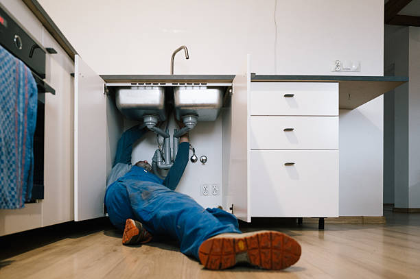 Professional Drain Cleaning technician working in Guerneville, CA